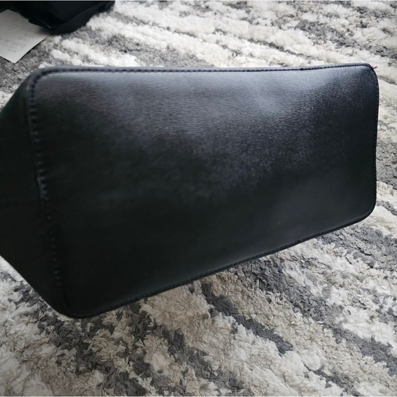 Kate Spade black shimmery tote with zipper, NWOT - Picture 9 of 11